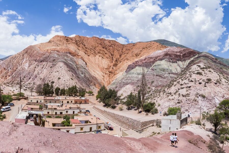 From Jujuy: Salinas Grandes, Purmamarca & Los Colorados Hike - Returning to Purmamarca for lunch and local crafts