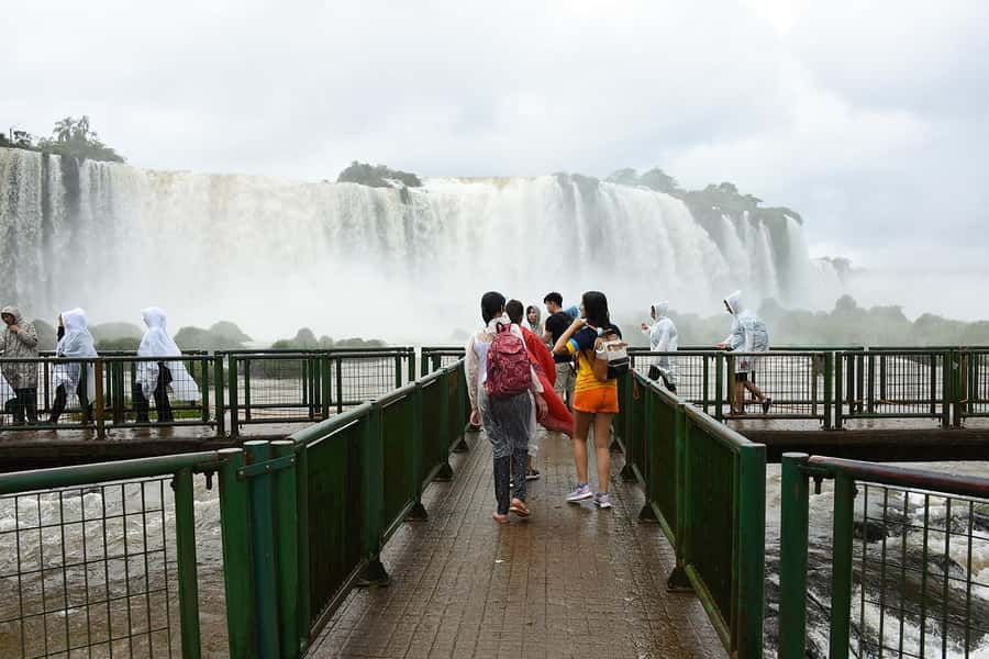 From Puerto Iguazu: Half-Day Brazilian Falls Excursion - The waterfall walk and the big Brazilian panorama