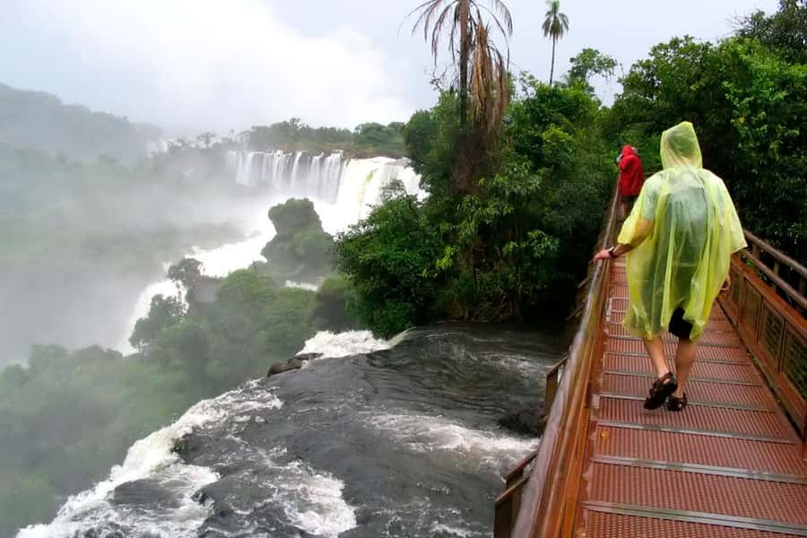 Iguazú Falls: The Natural Wonder of Argentina - The Lower Circuit puts you under the falling water