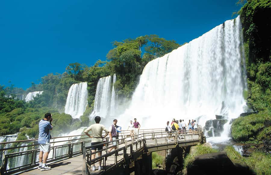 Puerto Iguazú: Iguazú Falls Adventure with 4WD & Boat Ride - Six kilometers toward the canyon