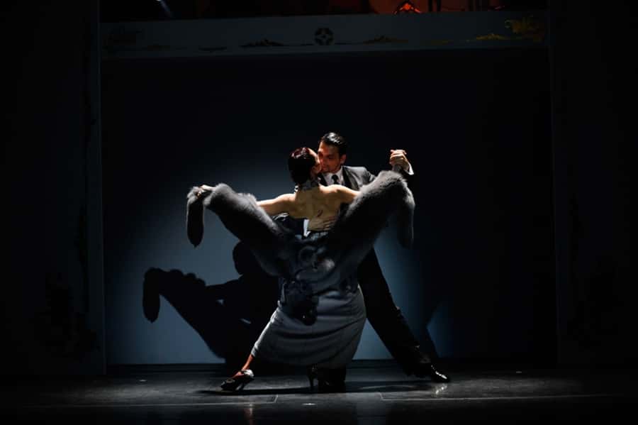 Tango Show at Café de los Angelitos - The orchestra, singers, and dancers