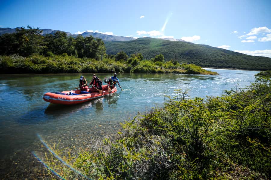 Ushuaia: Tierra del Fuego Trekking and Canoeing - Walking the forest near the Lapataia River